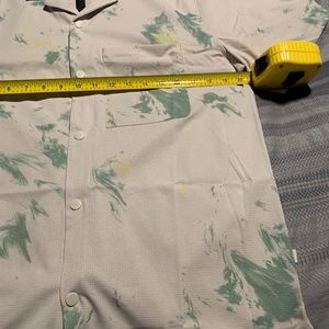 Mens button down short-sleeved 'Airing Easy Collar Shirt' M